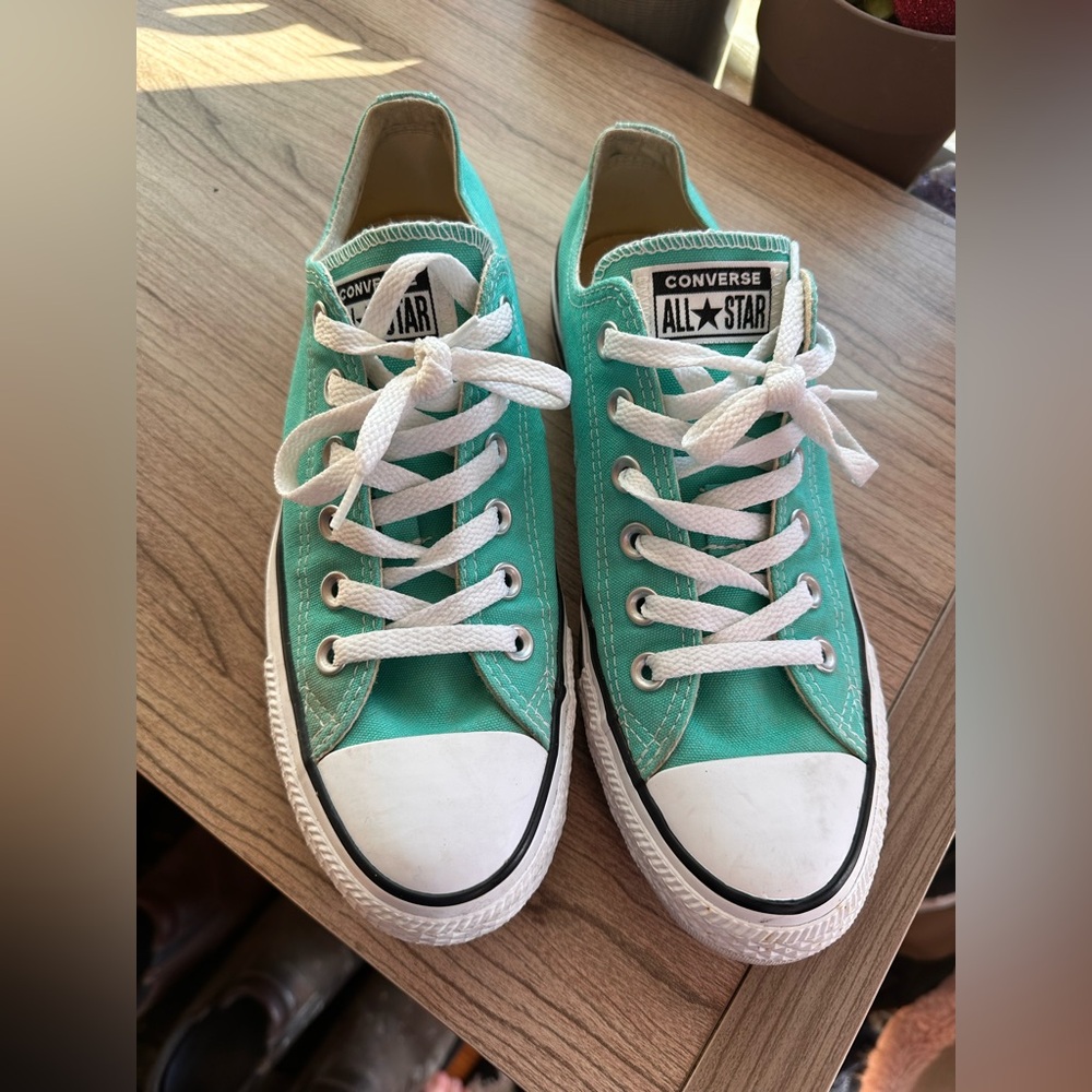 Converse Turquoise All Star Sneakers